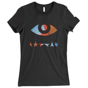 David Bowie T-Shirt Black Star Eye Colour Music Fan Graphic Retro Tee 73